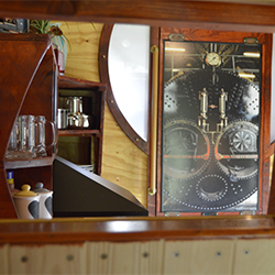 FUNctional use of space. View of the Wetroom heated door from the stairs